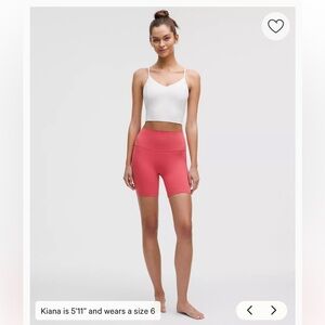 lululemon Align pink High-Rise Short 6"